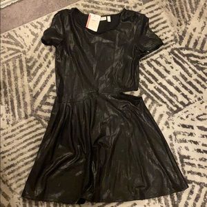 Black metallic dress